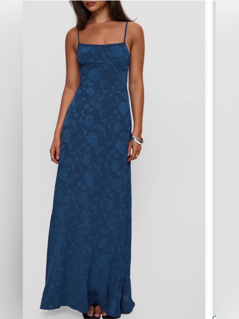 Princess Polly South of France Floral Burnout Maxi Dress 6 *Flaw